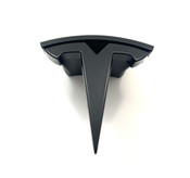 Genuine OEM BLACK Emblems Front/Rear (All Tesla Models 3/Y/S/X) 