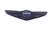 ~TYPE 4~ BLACK Genesis Wing Steering Wheel Emblem (Gloss or Matte Black) 