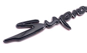 BLACK CHROME ~METAL~ SUPRA Rear Letter Replacement Badge