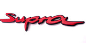 SATIN MATTE RED ~METAL~ SUPRA Rear Letter Replacement Badge