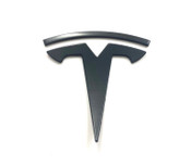 Metallic black semi gloss Tesla t badge emblem for model y 3 s x q 2 