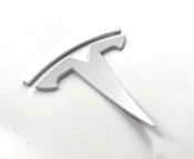 gloss white Tesla t badge emblem for model y 3 s x q 2 