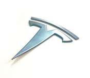 Anodized aluminum sky blue tesla t badge emblem logo model 3 Y S X 