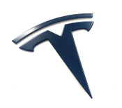 Deep Blue tesla t badge emblem for model y 3 s x q 2