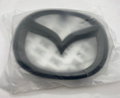 BLACK MAZDA Emblem Badge Replacement 140mm (Gloss or Matte) 