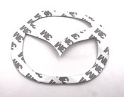 BLACK MAZDA Emblem Badge Replacement 140mm (Gloss or Matte) 