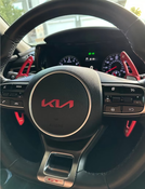 RED METAL Steering Wheel Emblem Inlay for 22+ KIA MODELS
