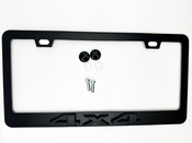 4x4 BLACK Emblem License Plate Frame Logo Stainless Steel 