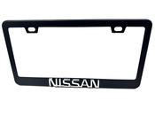 NISSAN Emblem License Plate Frame Logo Stainless Steel with Chrome Logo