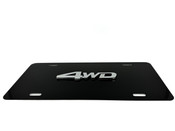 4WD FRONT VANITY License Plate (OEM Chrome Logo) 