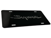 SUPRA OEM STYLE FRONT VANITY License Plate (Chrome Edge Logo) 