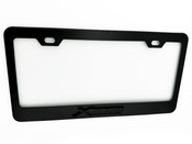 xDrive BLACK License Plate Frame Logo Stainless Steel with Satin Black Logo