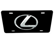 LEXUS "L" Logo FRONT VANITY License Plate with LARGE Chrome Badge