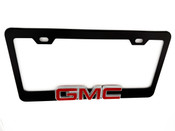 GMC Black License Plate Frame Stainless Steel 