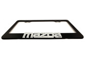 MAZDA Black License Plate Frame Stainless Steel (TYPE 2) 