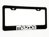 MAZDA Black License Plate Frame Stainless Steel (TYPE 2) 