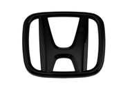 Honda "H" OVERLAY BLACK Emblem Badge (Various Sizes) 