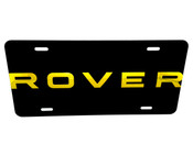ROVER VANITY License Plate with GOLD LOGO 