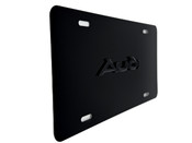 AUDI FRONT VANITY License Plate with BLACK Letter Badge