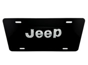 JEEP FRONT VANITY License Plate with CHROME Logo 