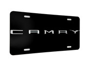 CAMRY FRONT VANITY License Plate with CHROME Badge 