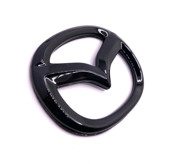 BLACK MAZDA Emblem Badge Replacement 57mm (Gloss or Matte) 