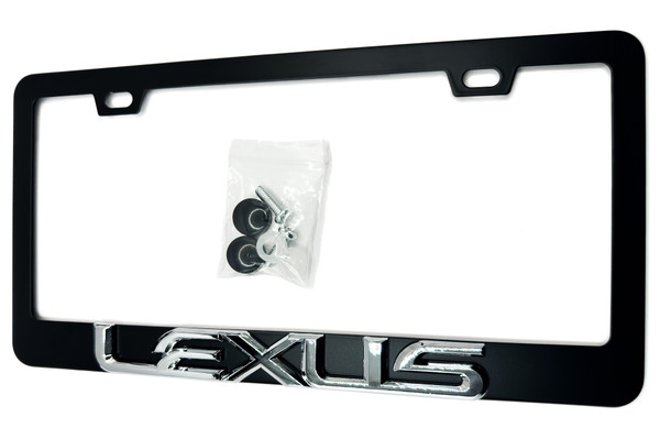 OEM SPEC Satin Black LEXUS License Plate Frame Stainless Steel (Type 2) OEM SPEC Satin Black LEXUS License Plate Frame Stainless Steel (Type 2)