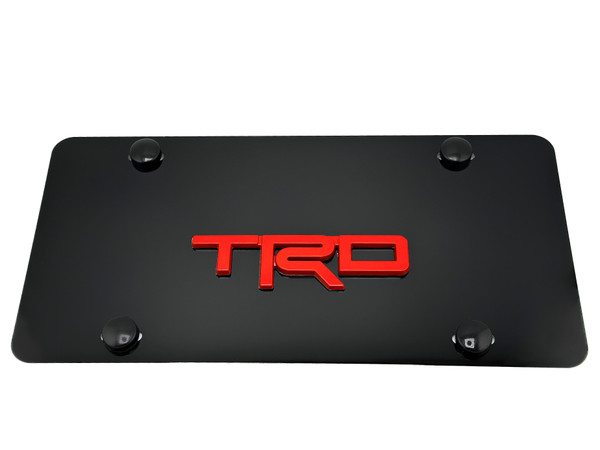 TRD FRONT VANITY License Plate (Red Logo) TRD FRONT VANITY License Plate (Red Logo)