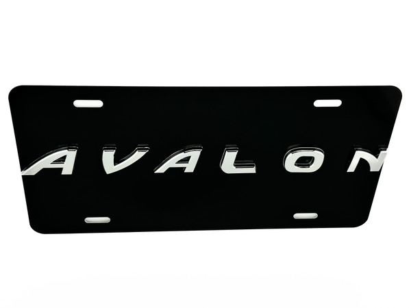 AVALON FRONT VANITY License Plate (OEM Chrome Logo) AVALON FRONT VANITY License Plate (OEM Chrome Logo)