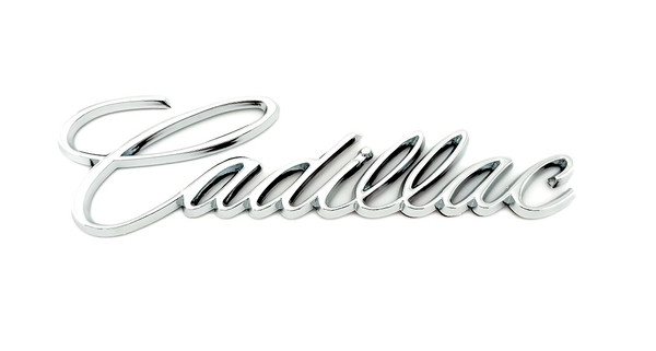 Cursive Cadillac Emblem (Various Colors) 
