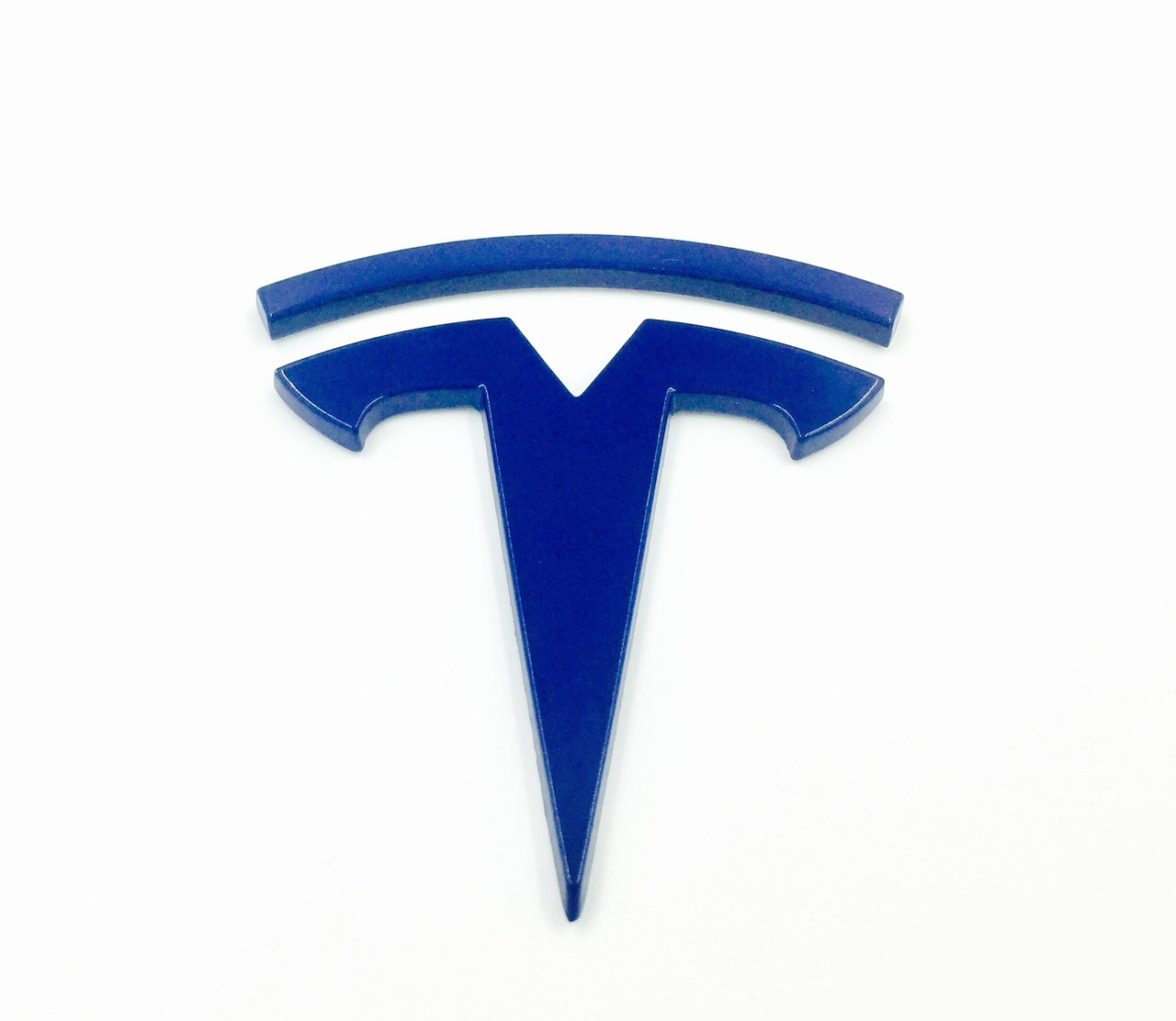 Tesla T badge emblem rear front model 3 model x model s roadster black