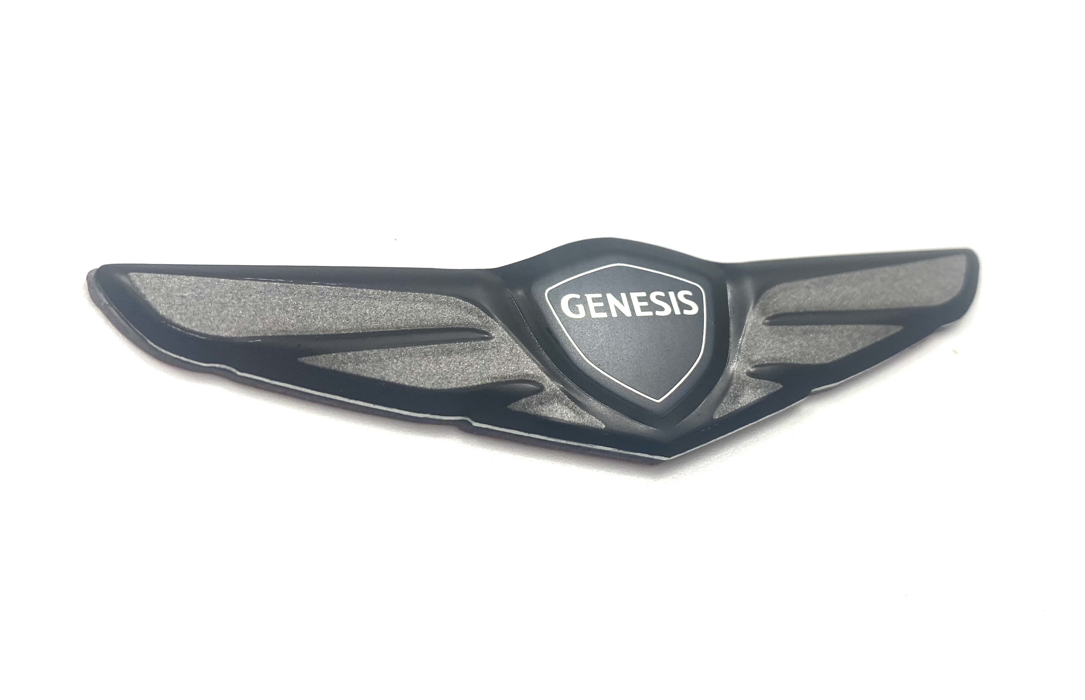~Type 3~ BLACK Genesis Wing Steering Wheel Emblem (Gloss or Matte Black)