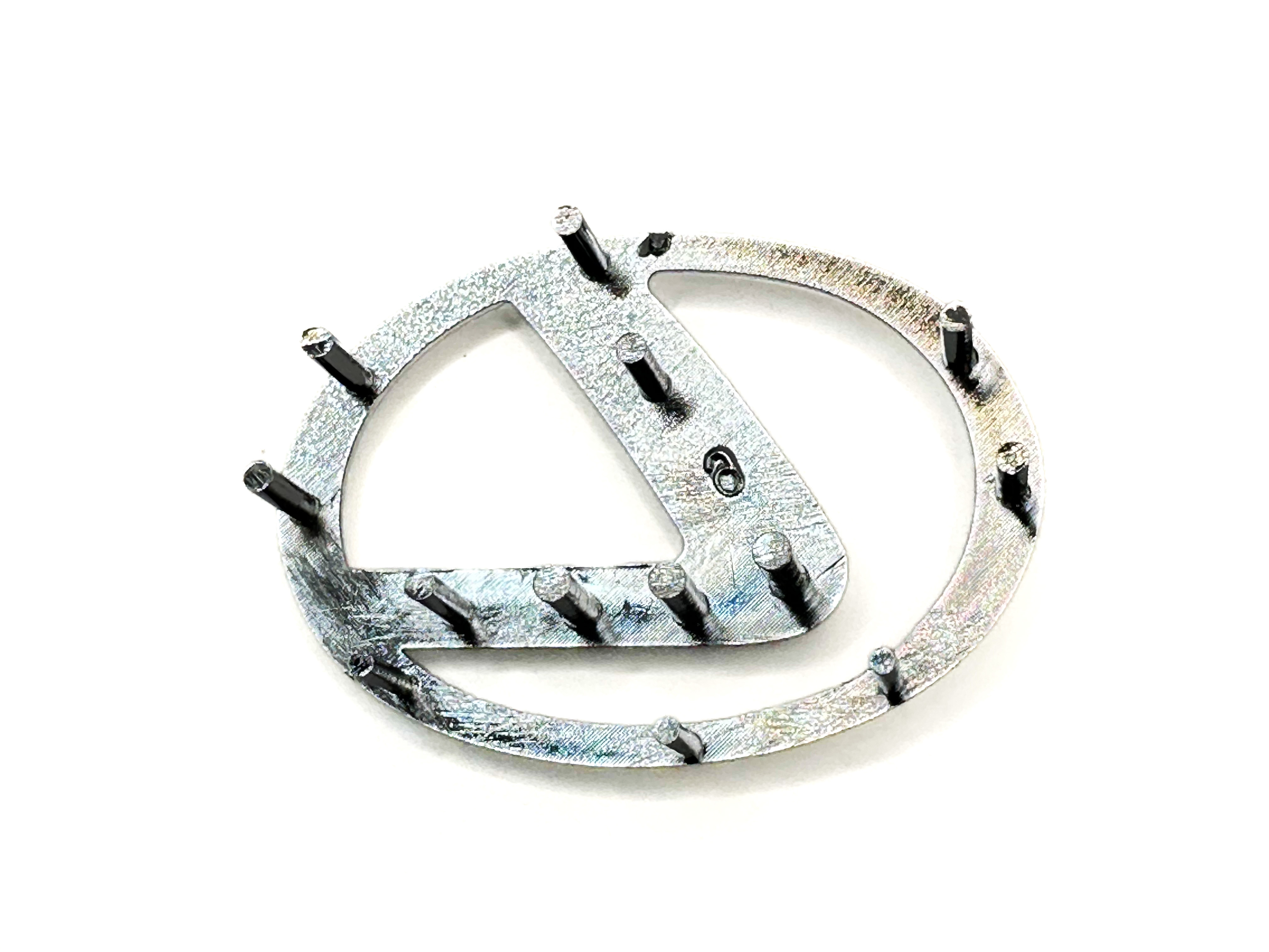 Lexus Steering wheel emblem airbag badge logo replacement ABS chrome