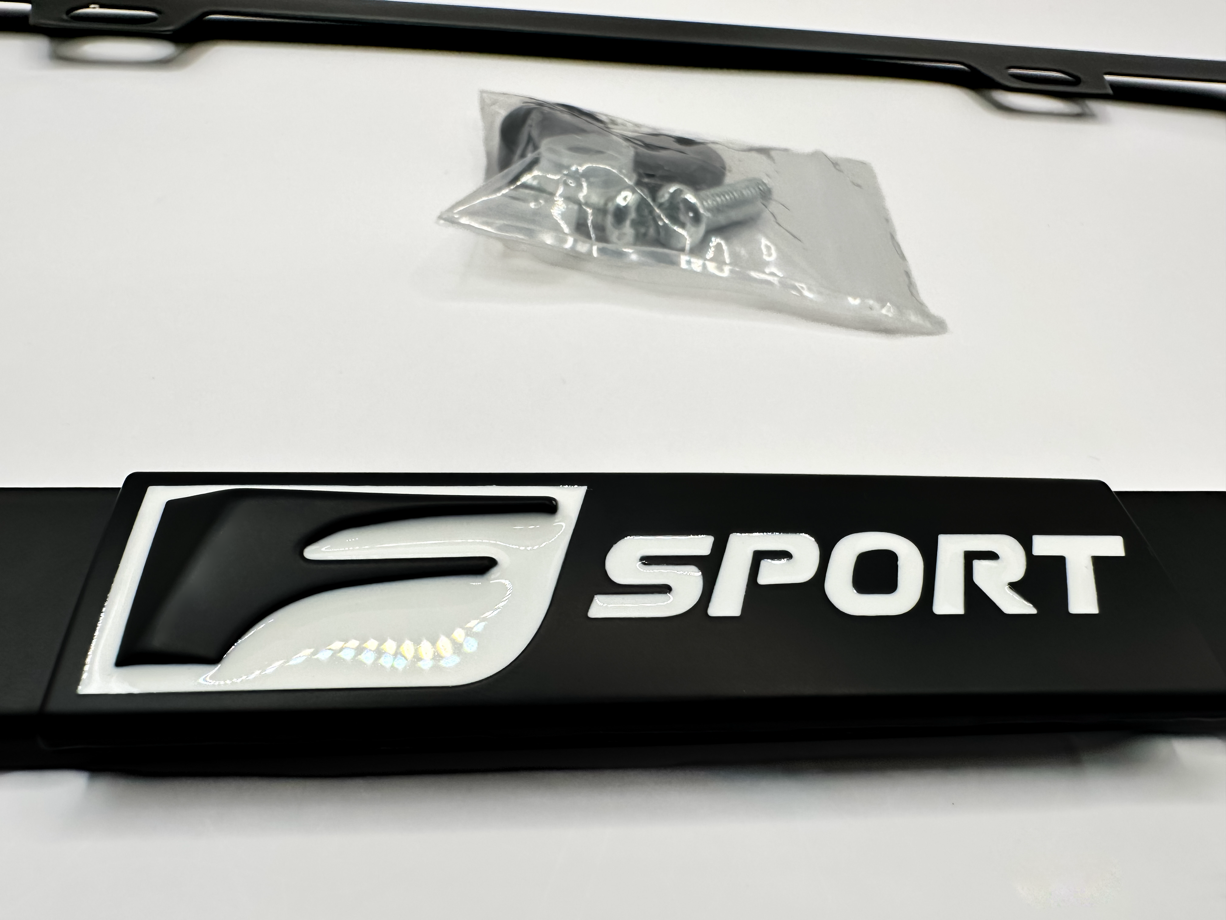 F-Sport black license plate frame Lexus sc300 gx rx tx rx350 black