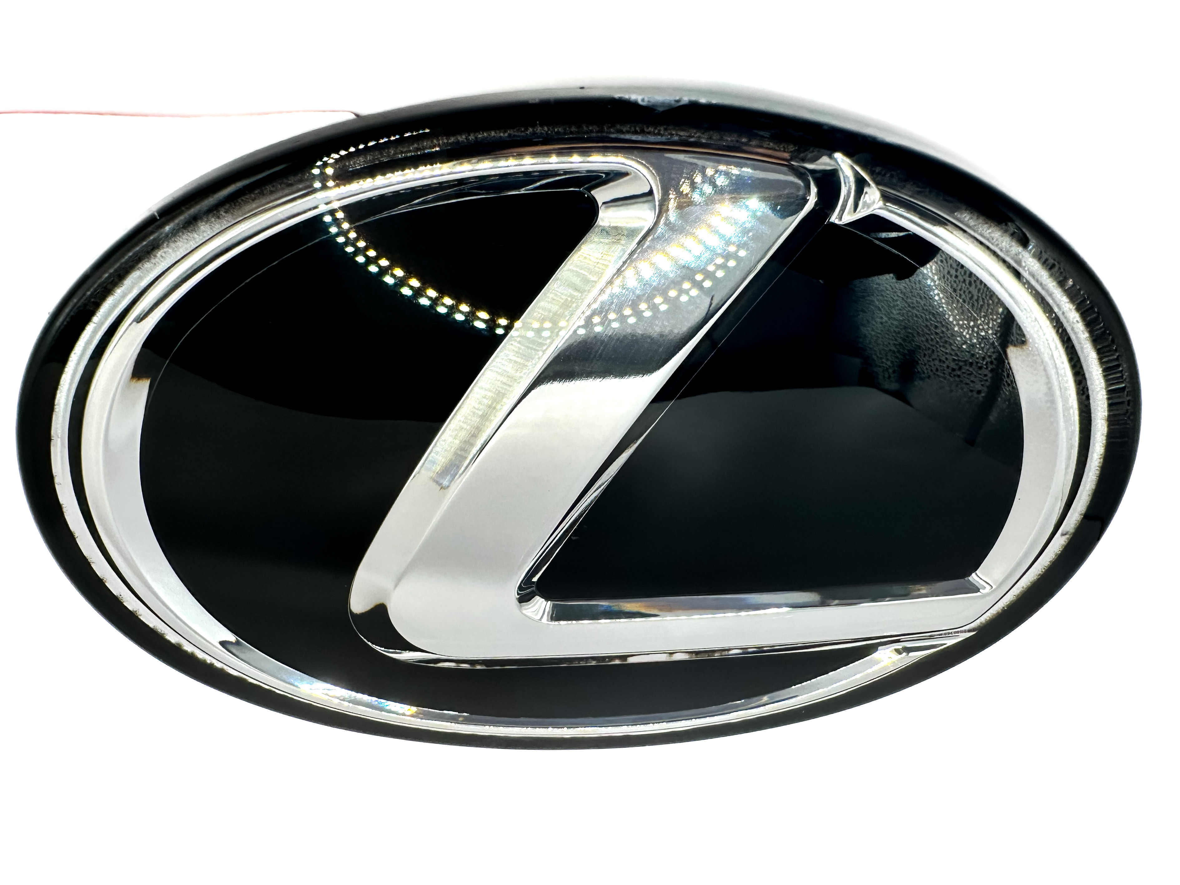LEXUS OEM Front Badge 163mm x 122mm Size. Radar built in. Chrome
