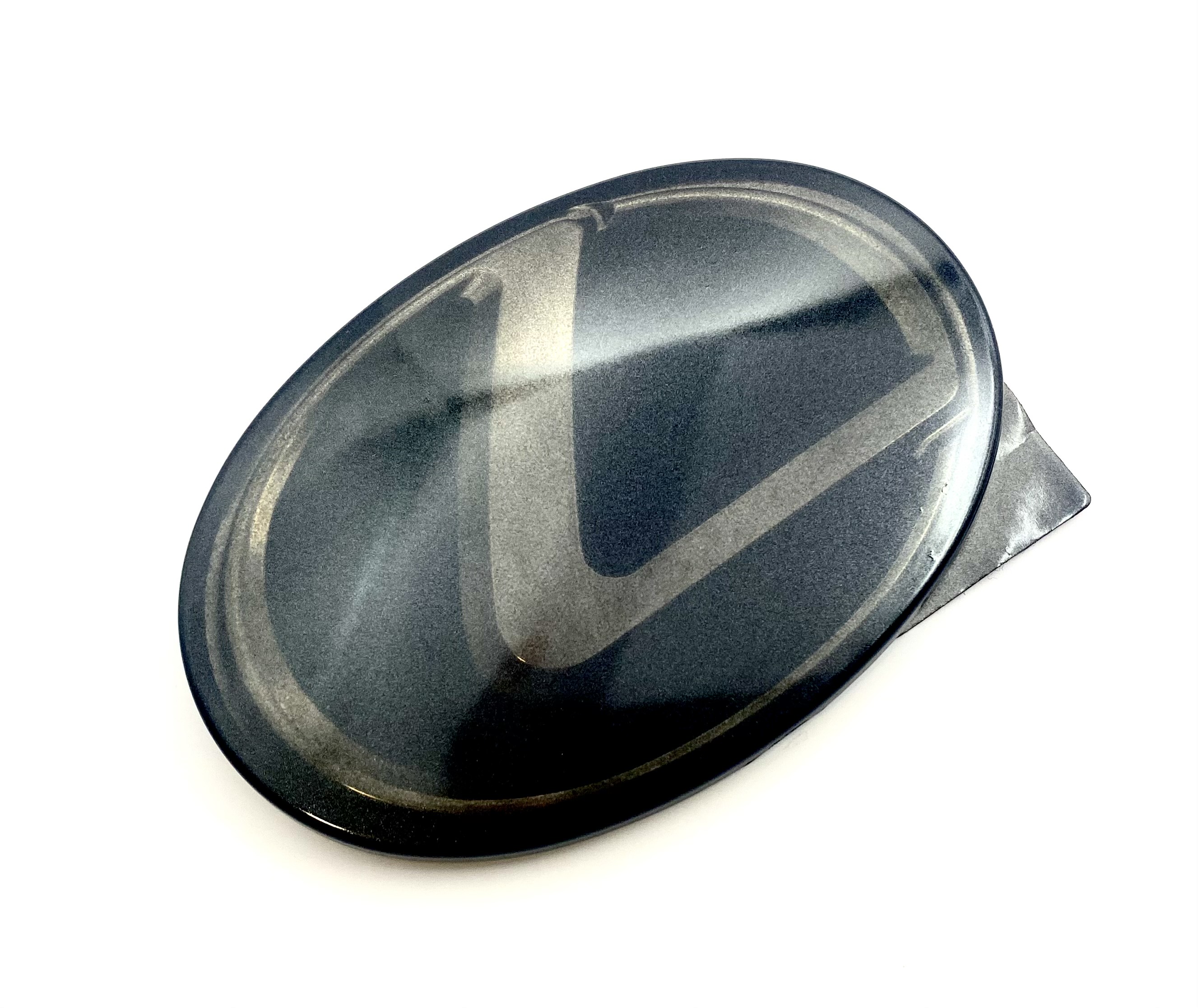 black chrome LEXUS OEM Rear Badge 140mm Size. Compatible with