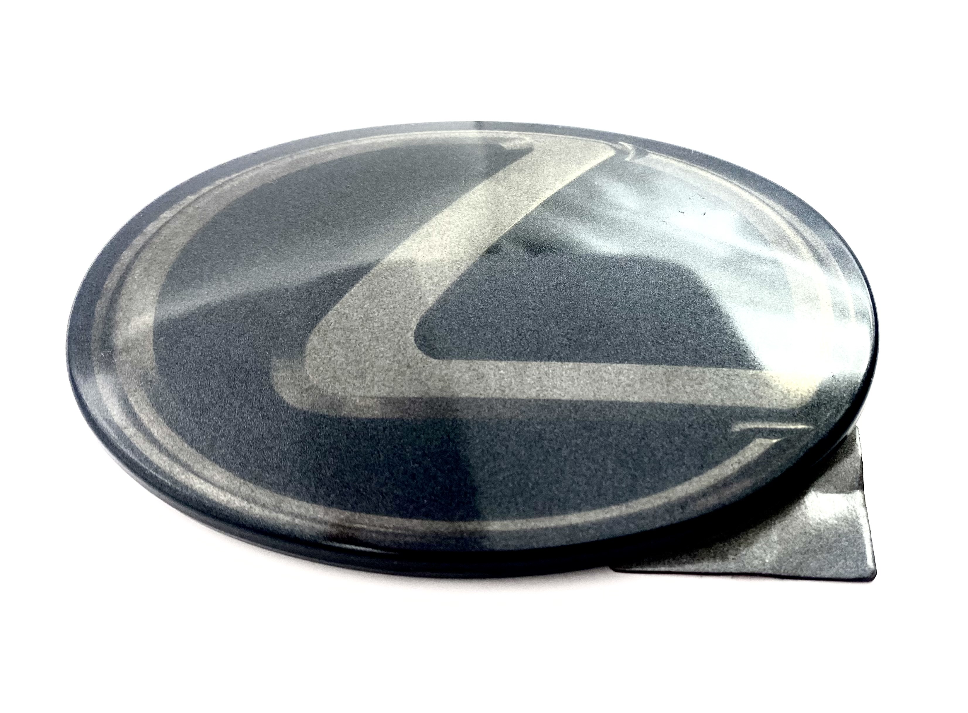 black chrome LEXUS OEM Rear Badge 140mm Size. Compatible with LX570 and ...