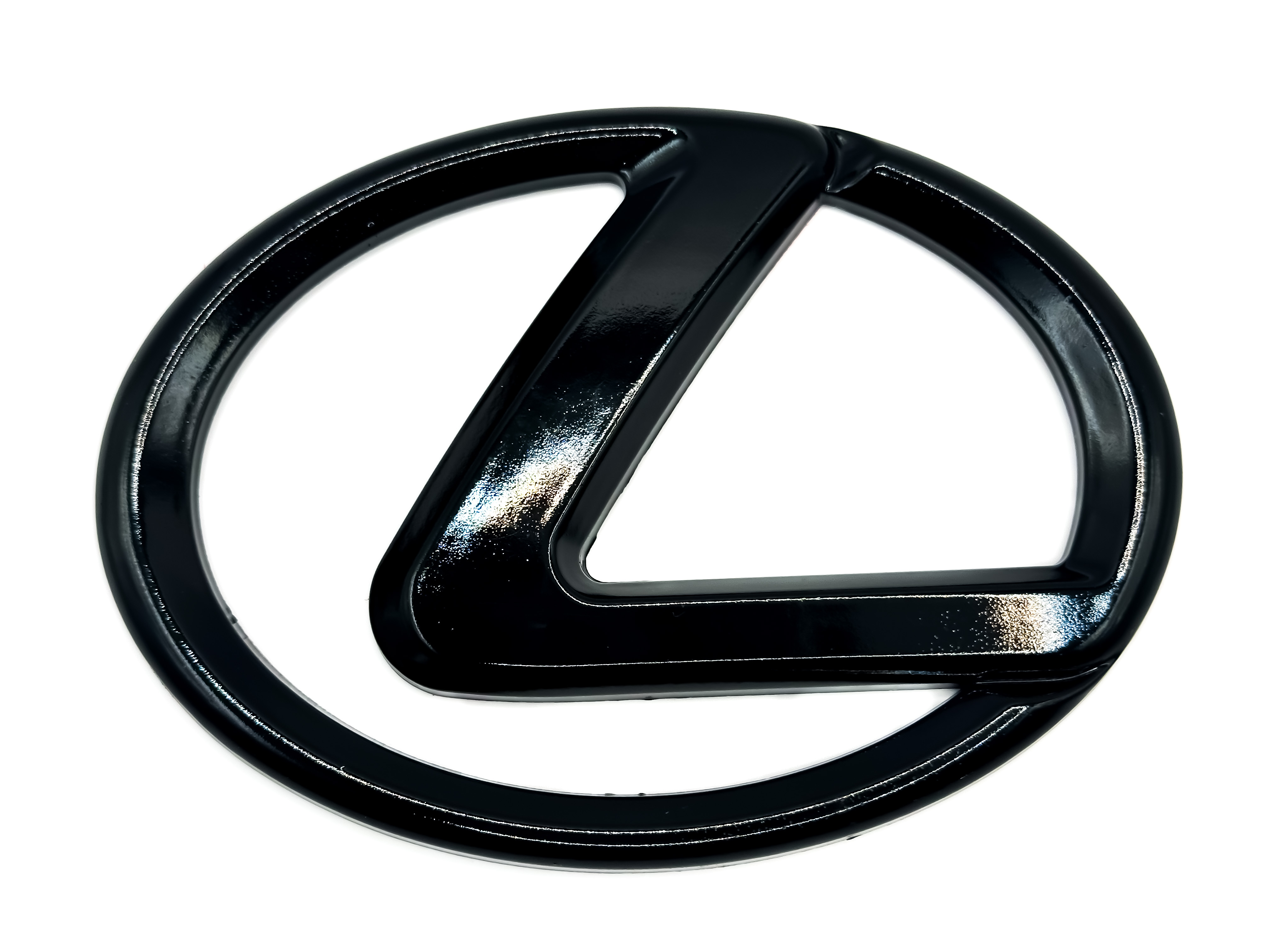 Lexus black oval L-Logo replacement badge emblem logo matte gloss
