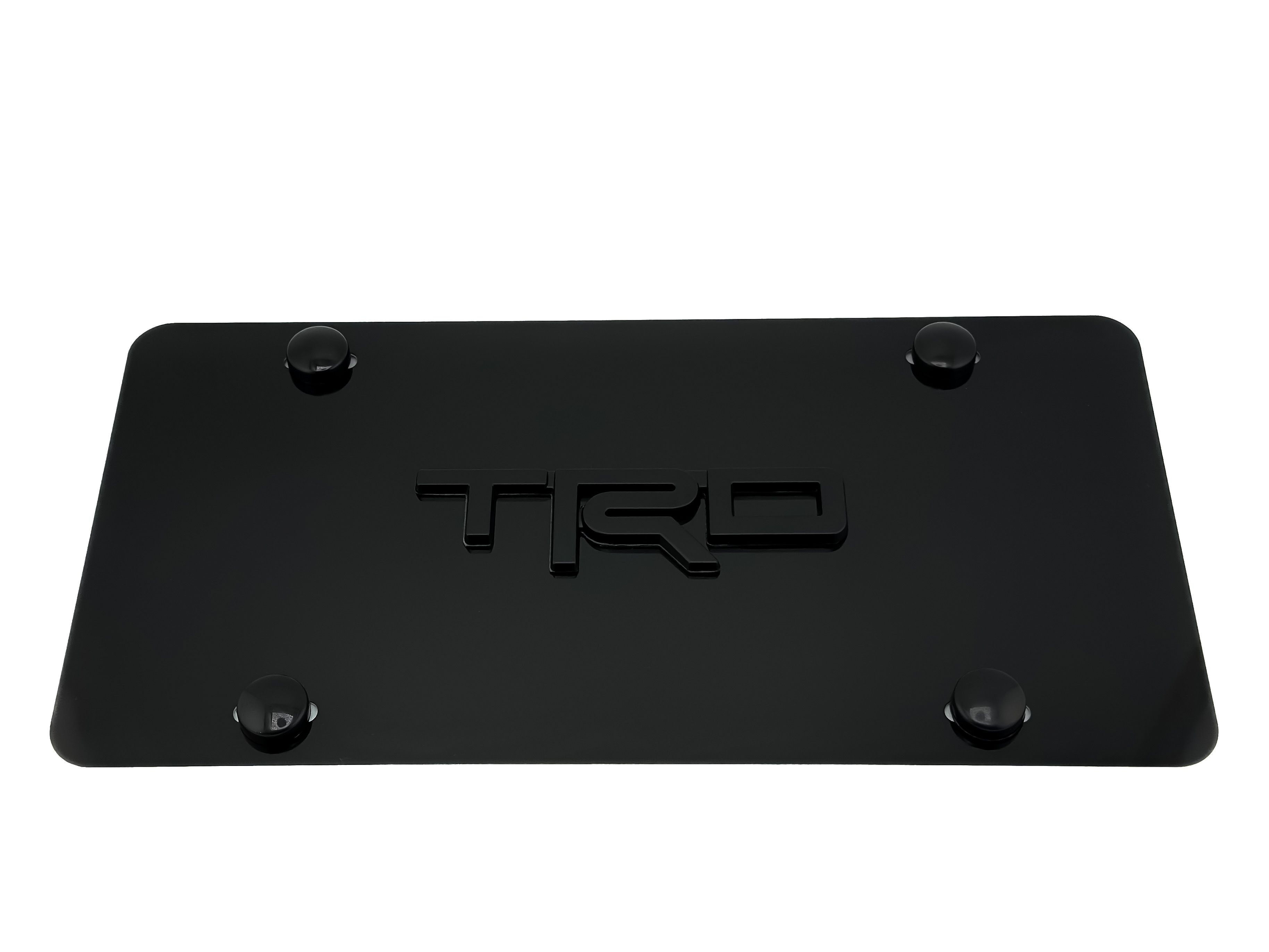 TRD RED Toyota black front vanity license plate frame camry