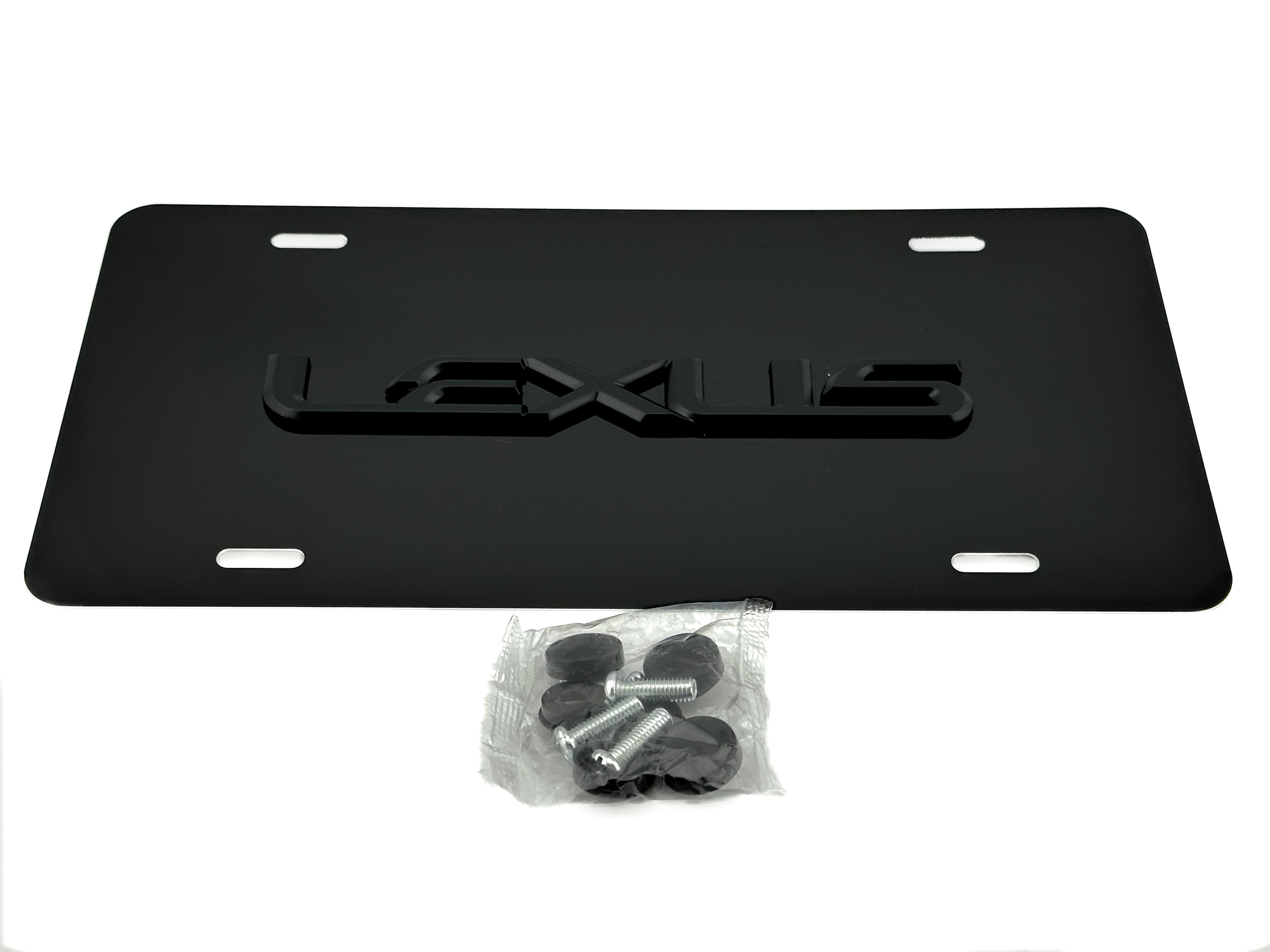 lexus black front vanity license plate frame camry corolla avalon