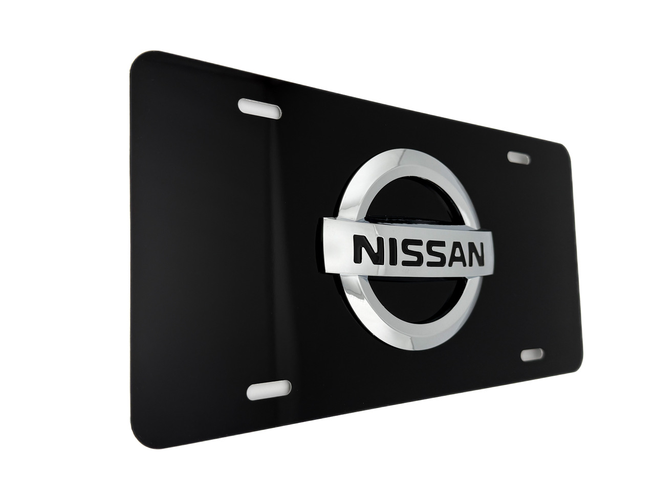 nissan black front vanity plate frame gloss matte satin OEM Nissan