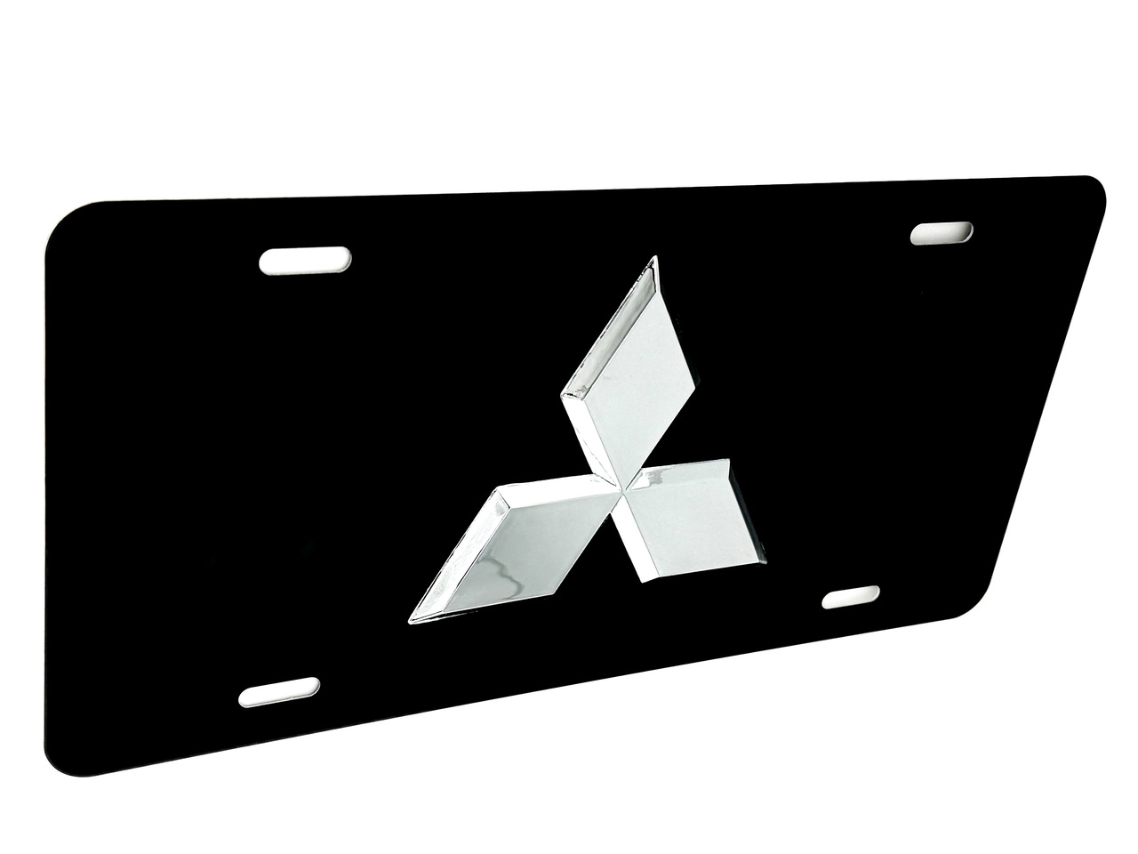三菱　プレート mitsubishi black front vanity plate frame gloss matte satin OEM