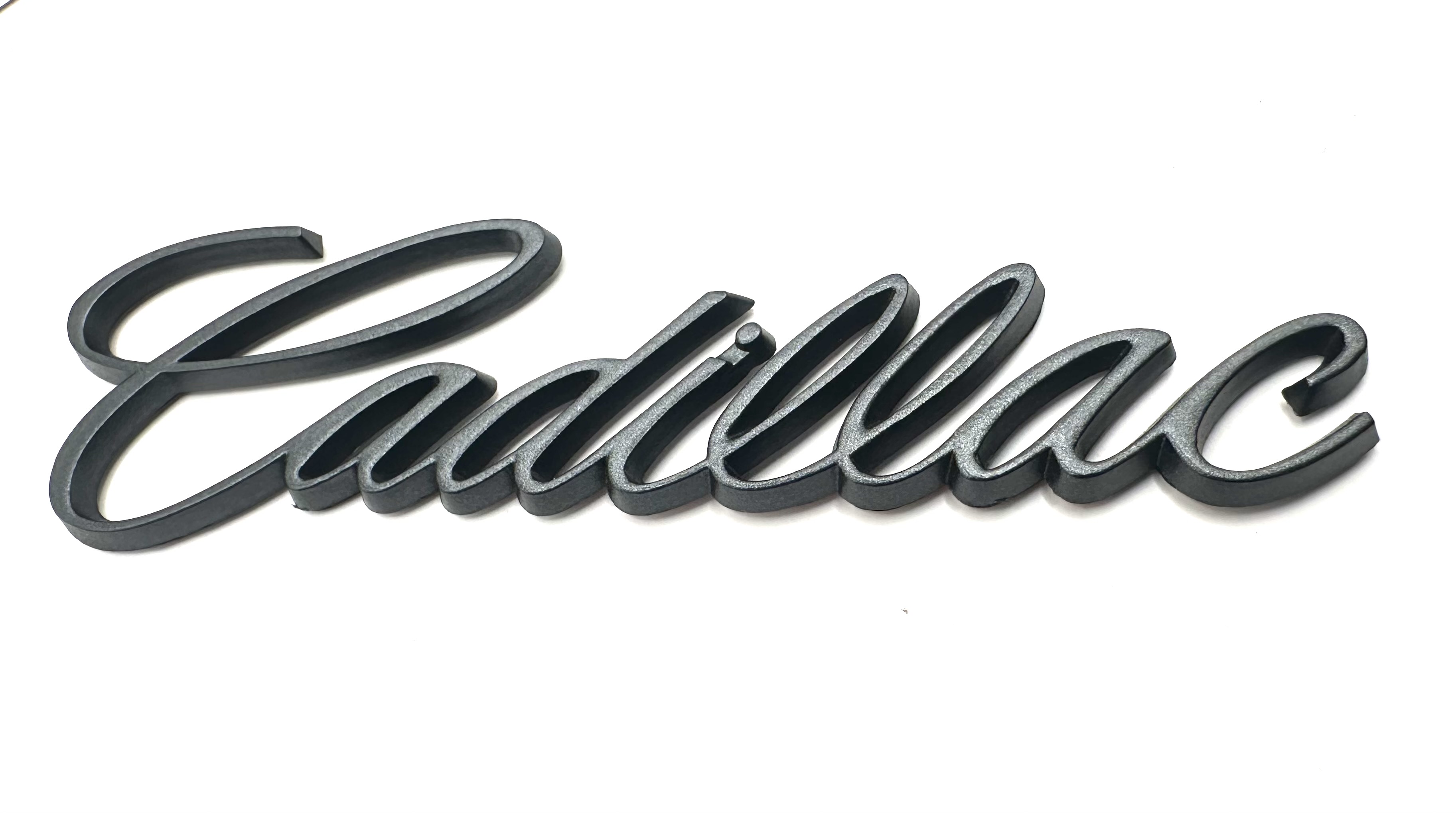 cursive cadillac accent emblem 5.75 inch size rear front side chrome ...