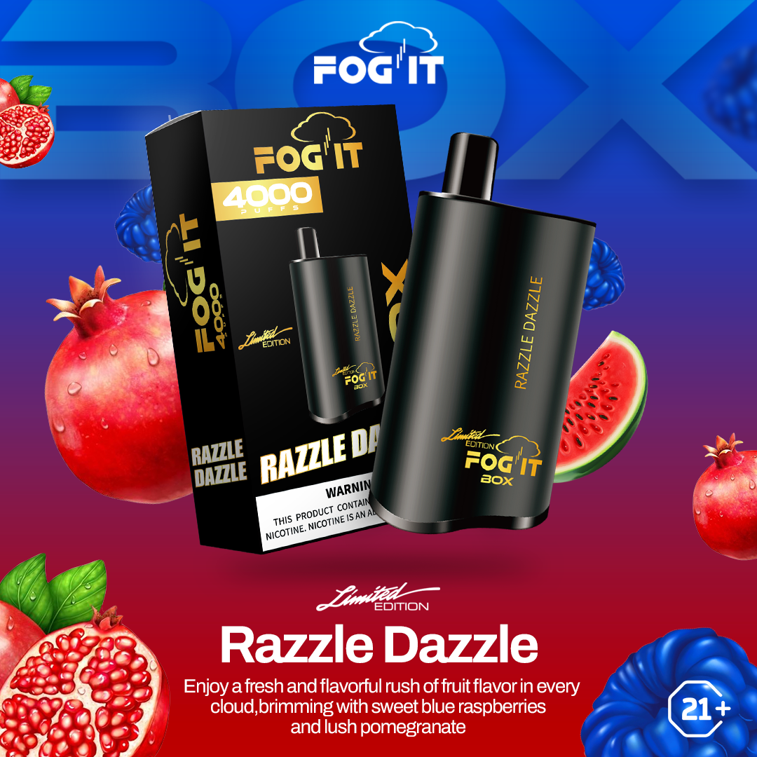 FOG IT VAPE LIMITED EDITION 4000 PUFFS RAZZLE DAZZLE