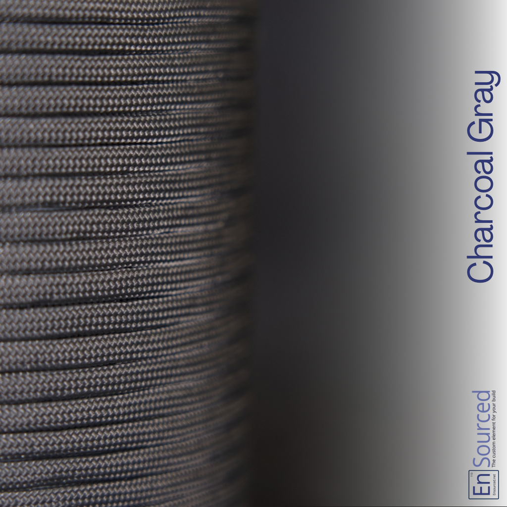 Paracord Sleeving - Charcoal Gray