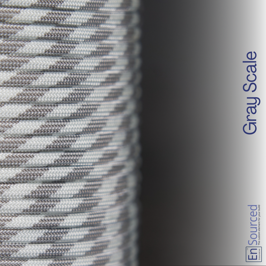 Paracord Sleeving - Gray Scale