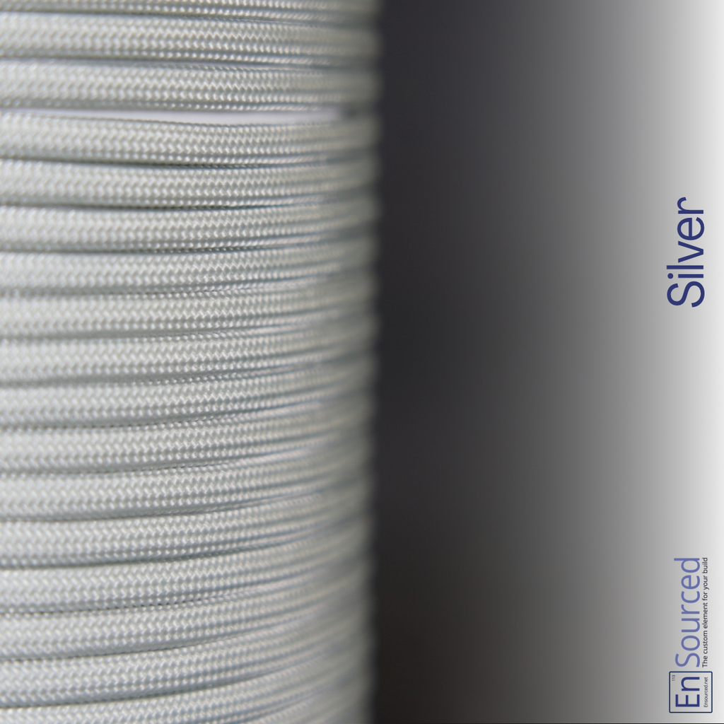 Paracord Sleeving - Silver