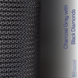 Paracord Sleeving - Charcoal Gray with Black Diamonds