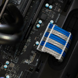 Order 8107 - Colonial Blue | Polar sleeving with White Wire Wraps