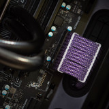 Order 8234 - Purple Diamonds sleeving with White Wire Wraps